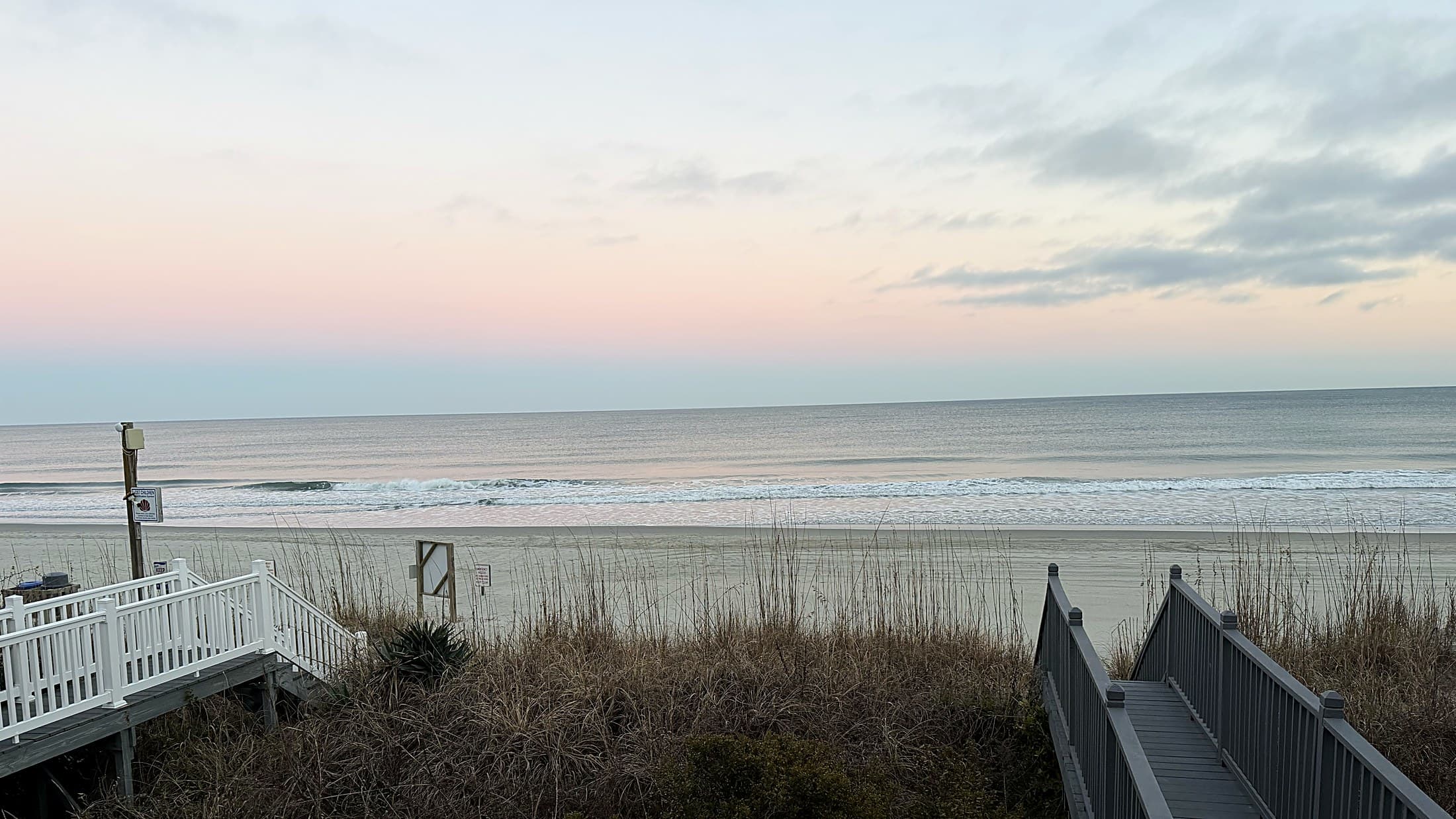 Sunrise over the beach on the Grand Strand