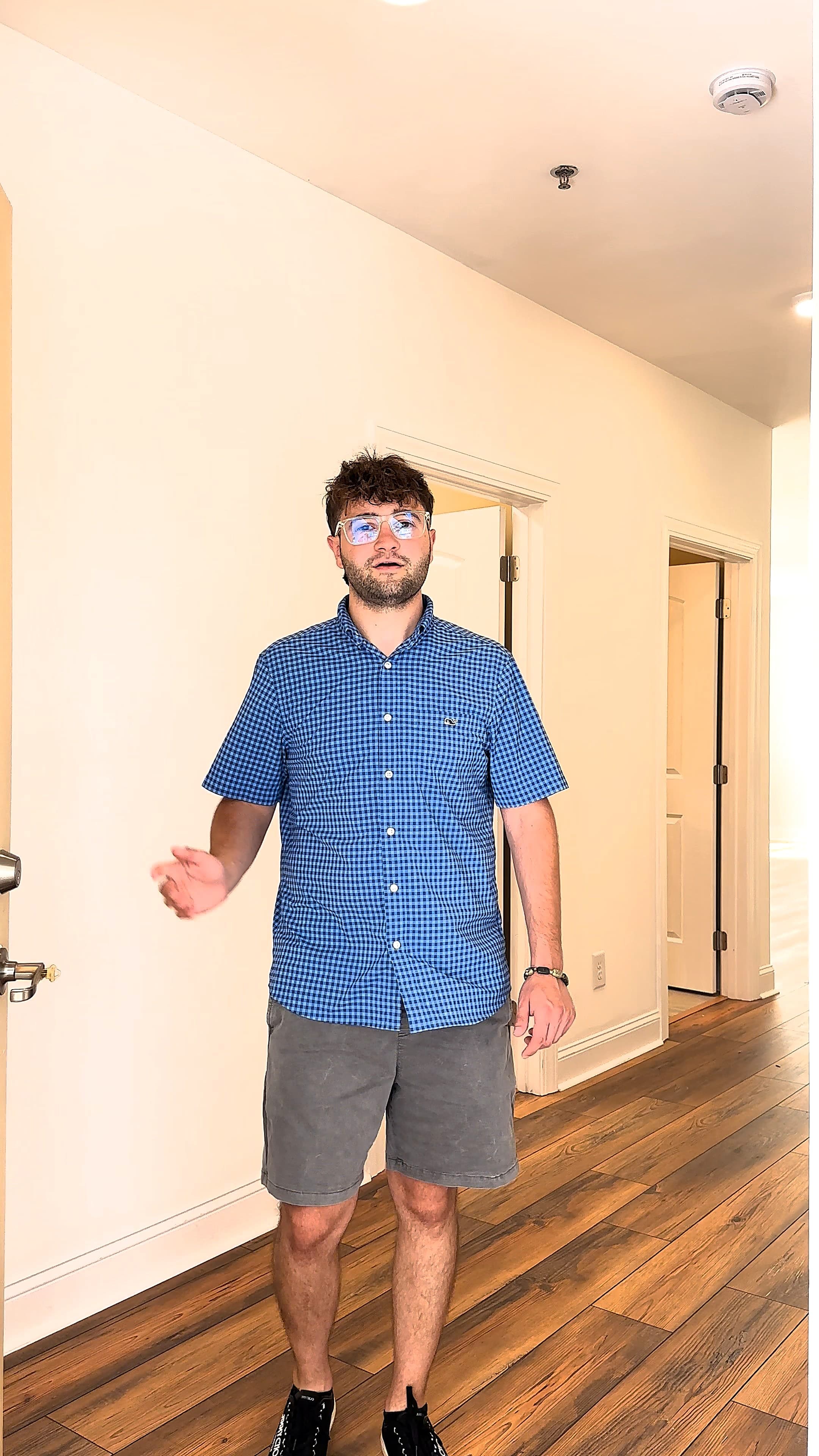 Antonio opening the door of a listed property